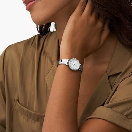 Fossil BQ3893 Women's Watch 26 Mm Silver