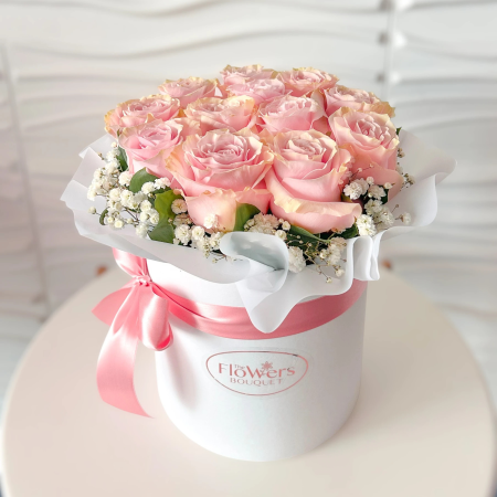 Elegant Pink Rose Birthday Bouquet