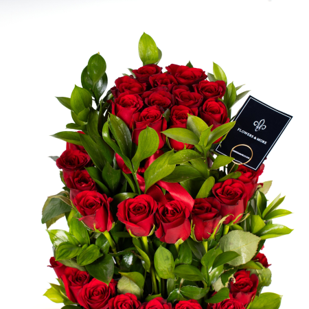 Three-Tier Premium Red Rose Tower